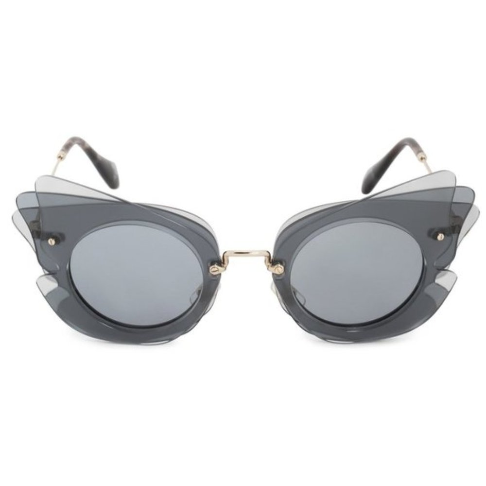 Miu Miu Grey Butterfly Sunglasses